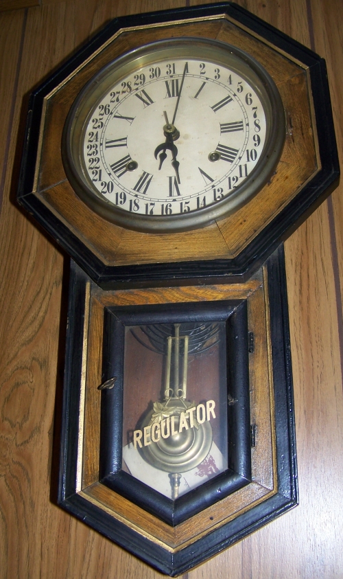 American Calendar School House Clock