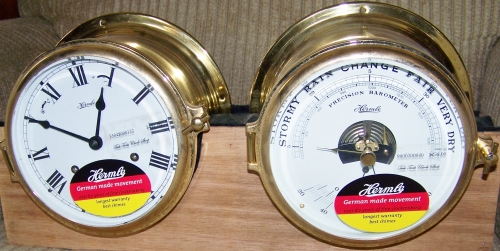 Hermle Ship Bell &amp; Barometer 